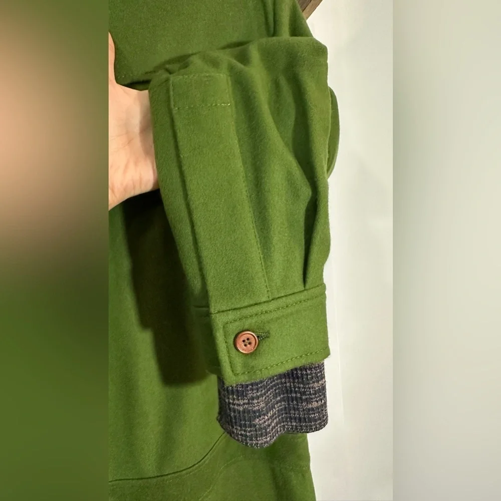 NWT M Missoni Fleeced Wool Blend Green Long Sleeve Jumpsuit IT 40 (US 4) - Picture 7 of 14